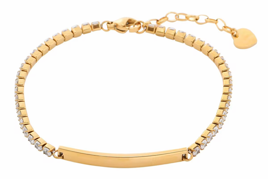 Zarî engraveable tennis bracelet