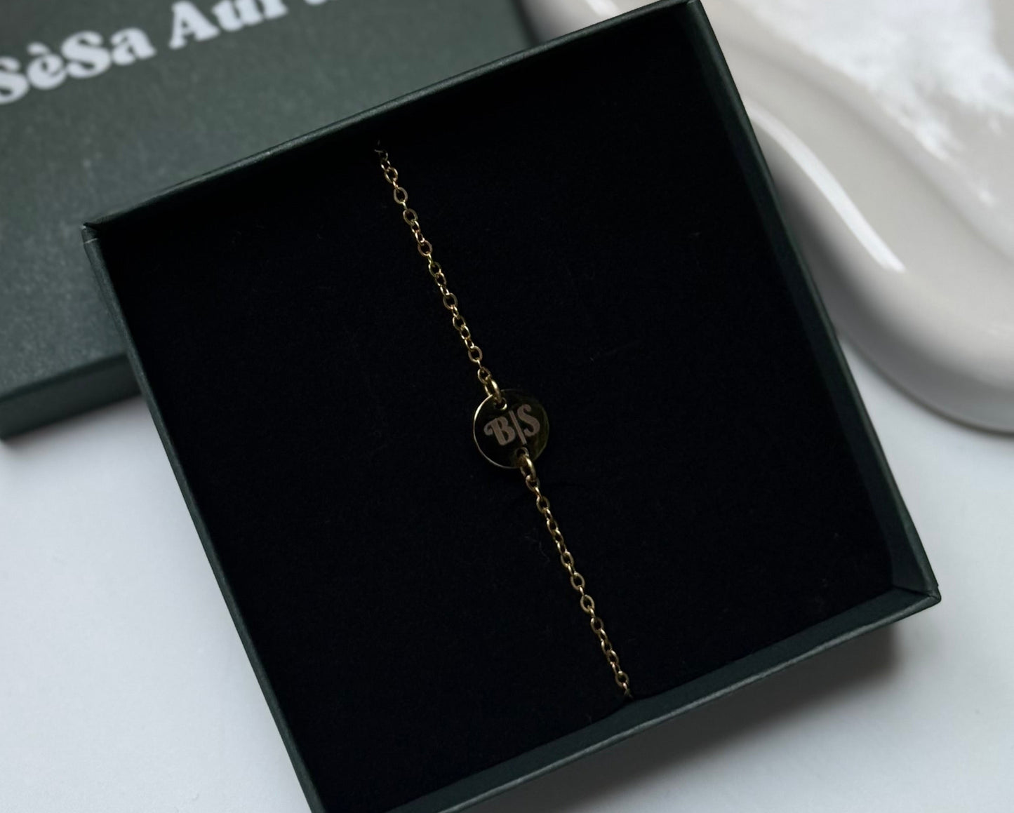 Dilva mini coin engraveable bracelet