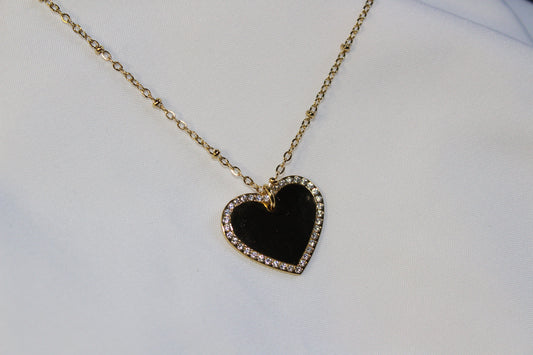 Mavé diamond heart engraveable necklace