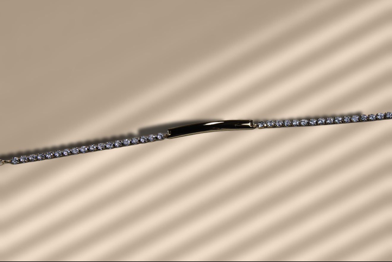 Zarî engraveable tennis bracelet