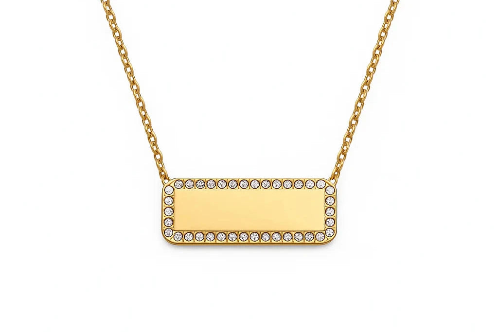 Lumara engraveable diamond necklace
