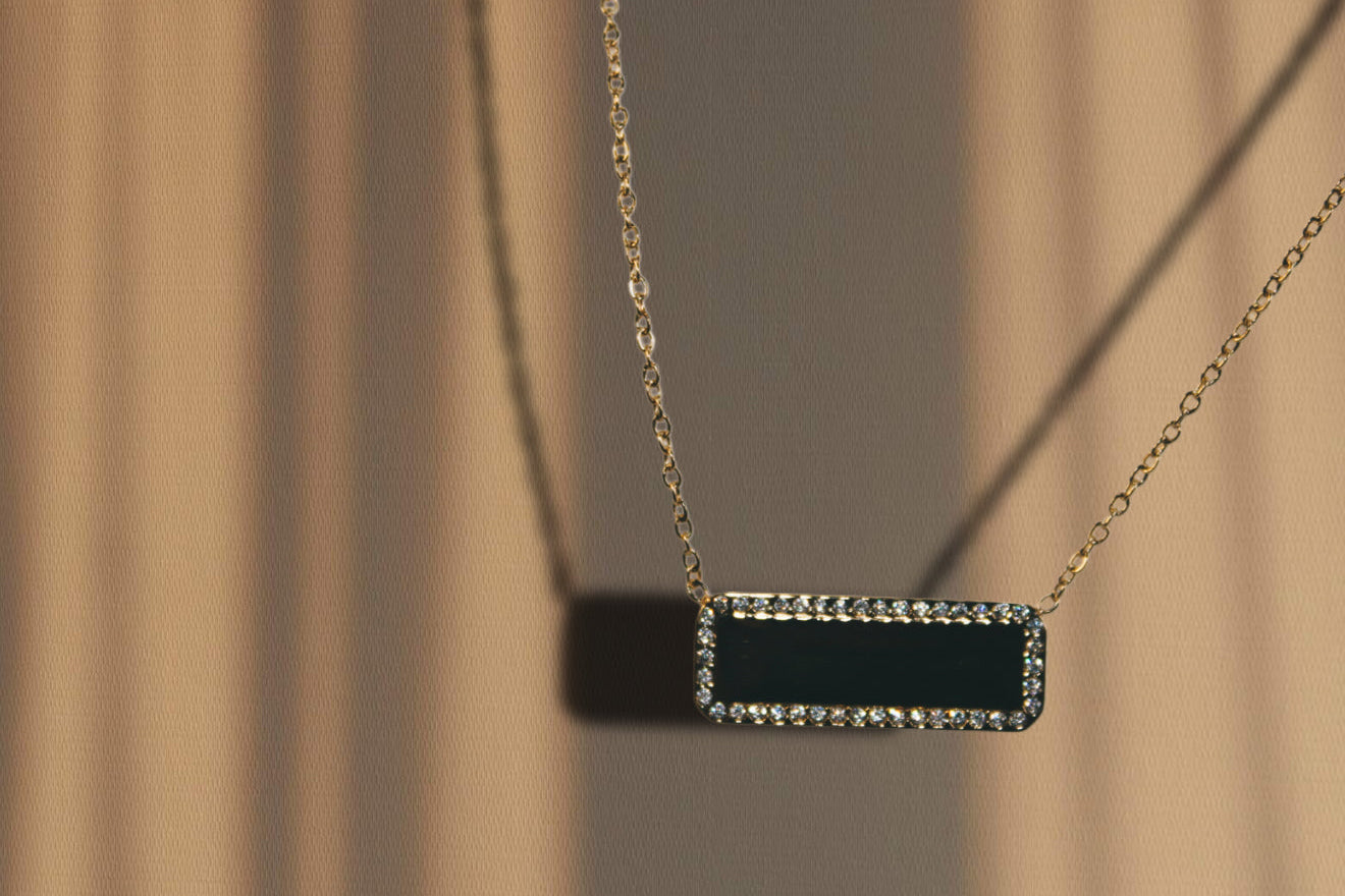 Lumara engraveable diamond necklace